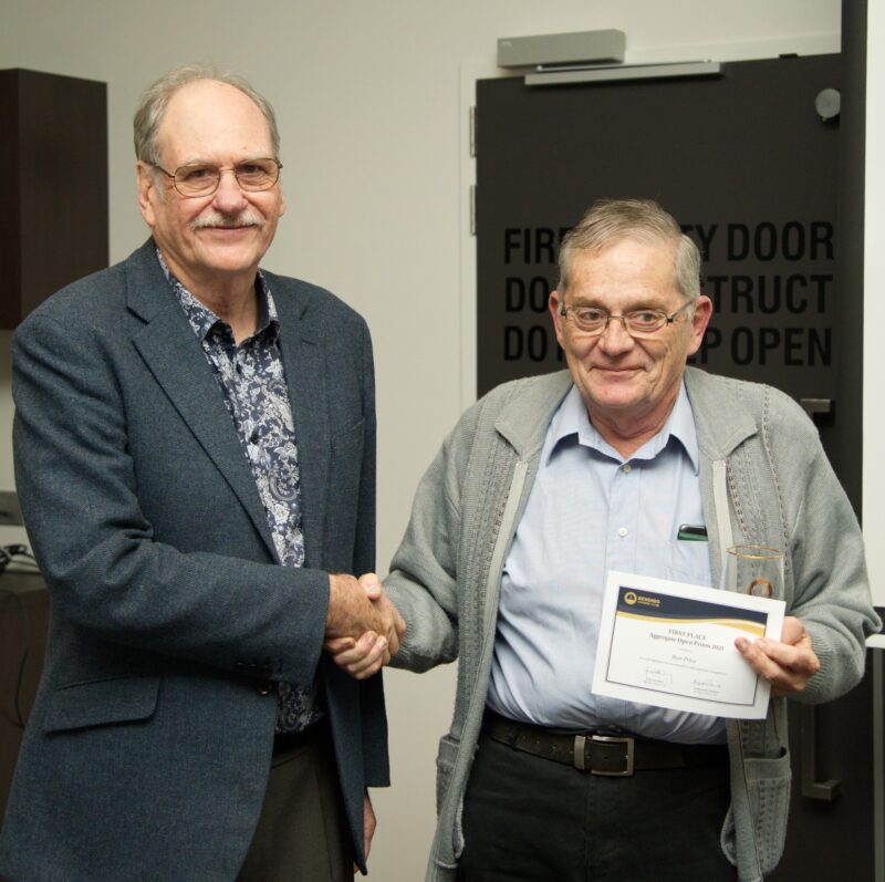 Ron awarded First in Open Prints Aggregate