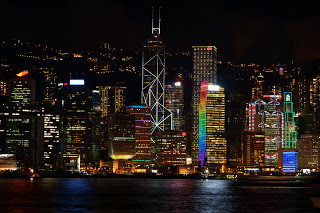 Hong Kong at night