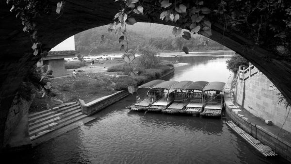 'Li River Boats' by Cynthia Watkins