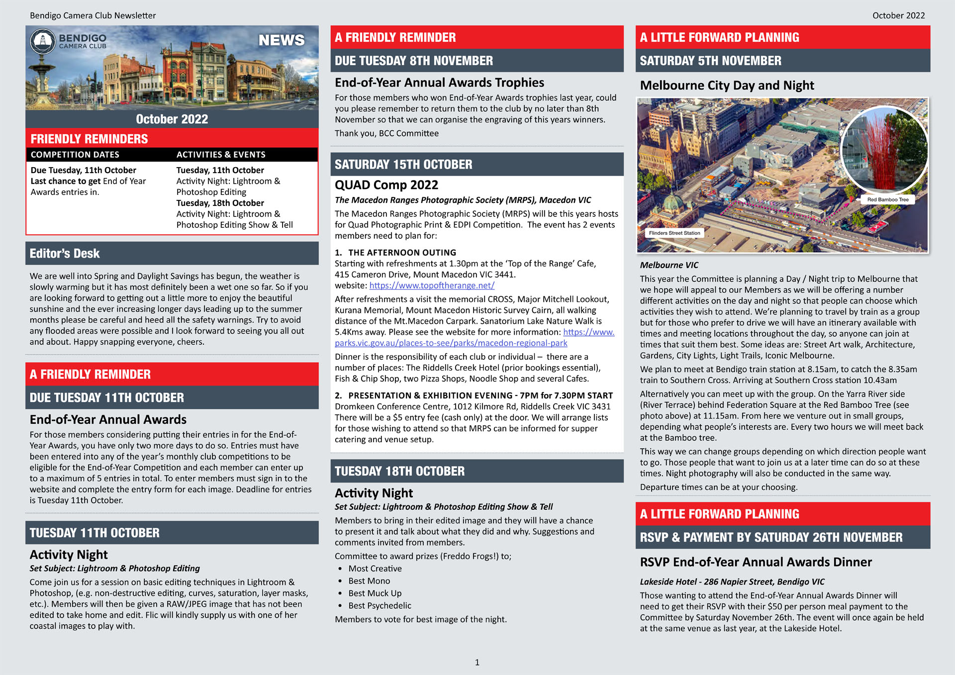 BCC Newsletter – Oct 2022