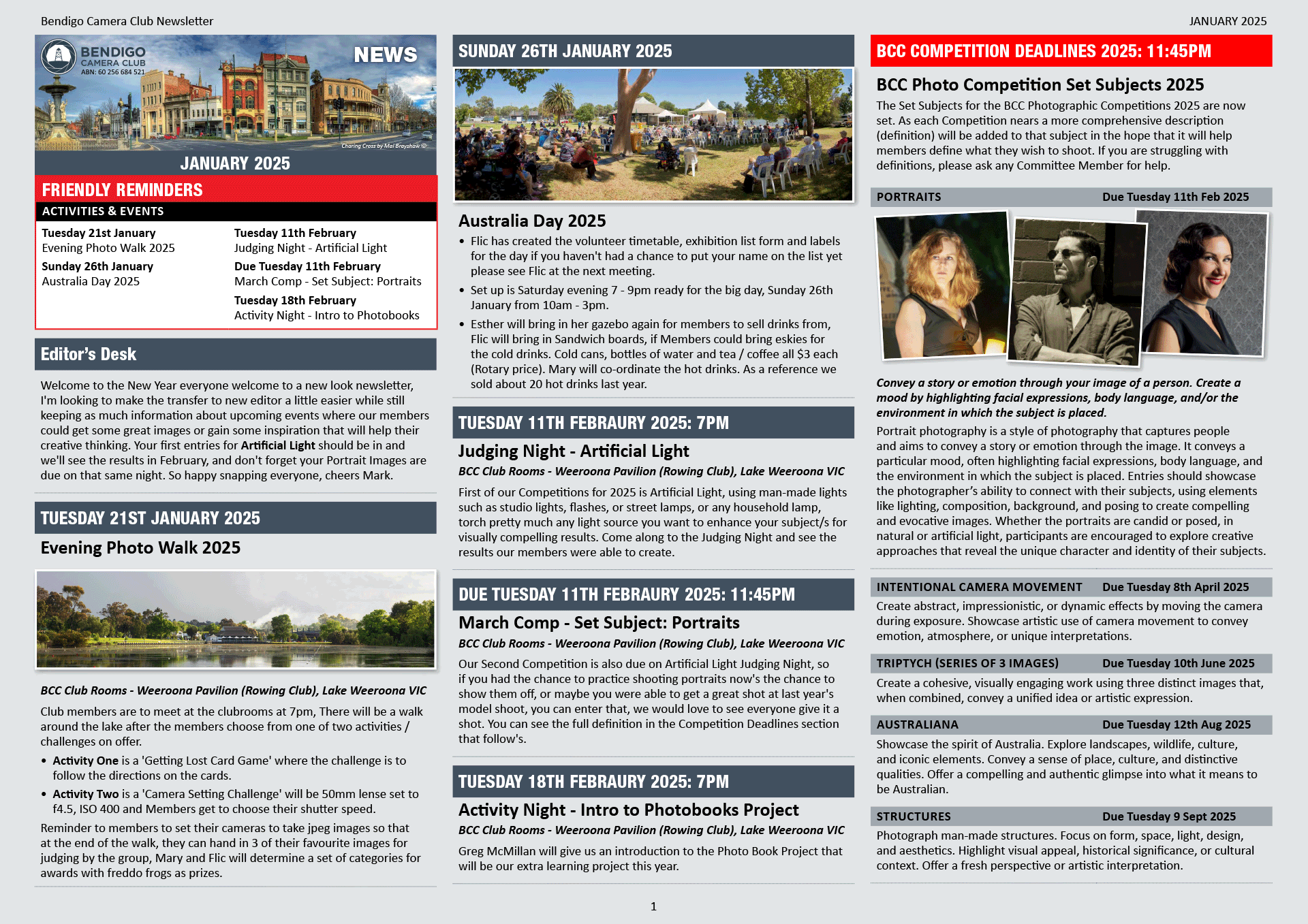BCC Newsletter – February / March 2025